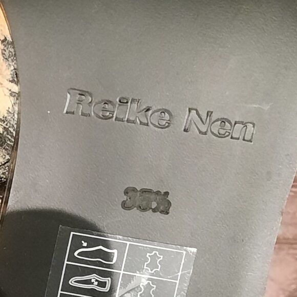 Reike Nen Womens Leather Python Ankle Boots In Multicolor Wave heel - Picture 8 of 8